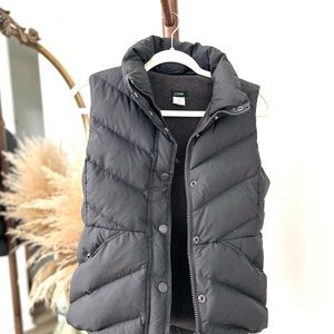 JCrew Dark Gray Puffer Vest Size XS